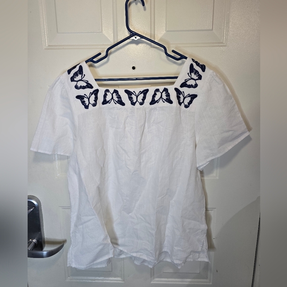 NWT Talbots Linen/Cotton Blend Blouse Size 2X - Picture 6 of 7